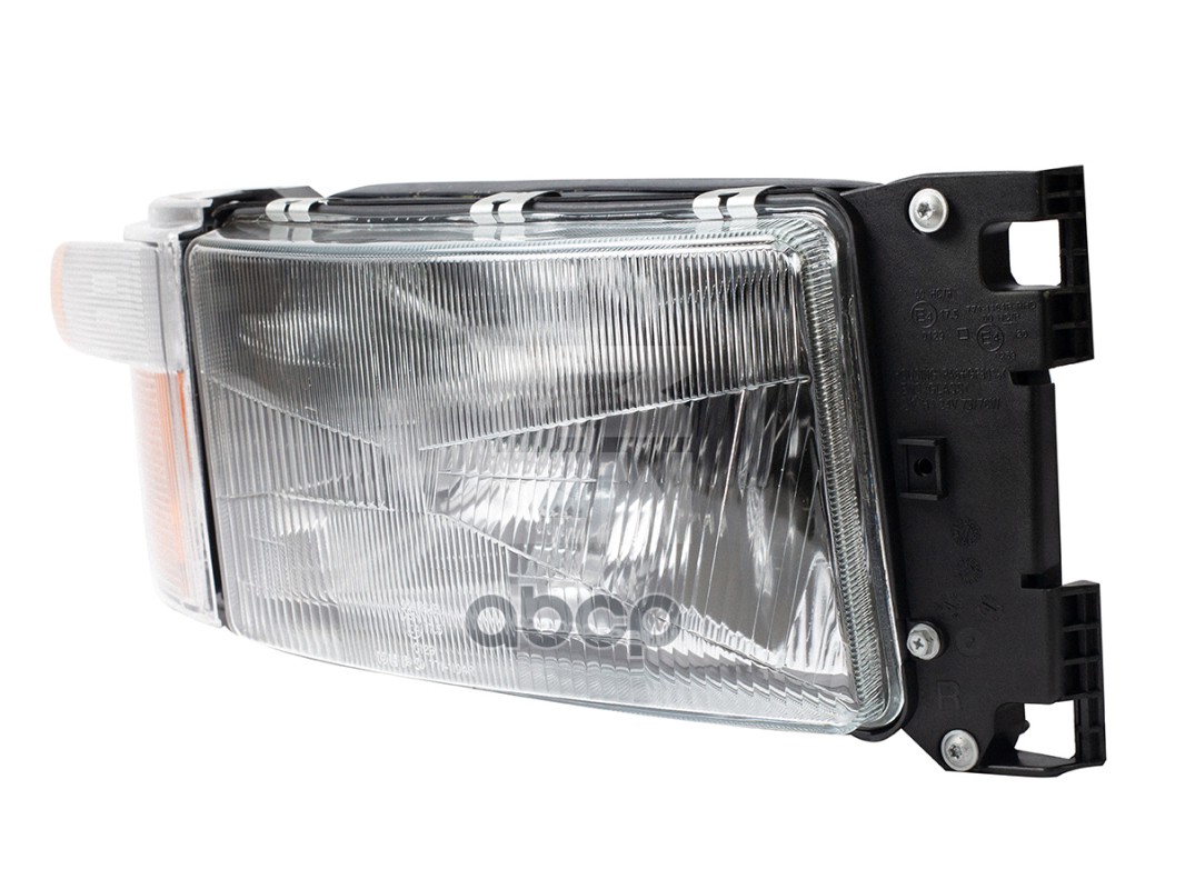 фара прав. H4 прямоуг. с указателем поворота(771-1502-UE)Scania 94/114/124/144/164