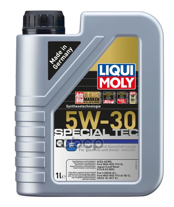 LIQUI MOLY Liquimoly 5W30 Special Tec F (1L) Масло Моторное! Синт Acea A5/B5, Ford Wss-M2c 913-A/B/C