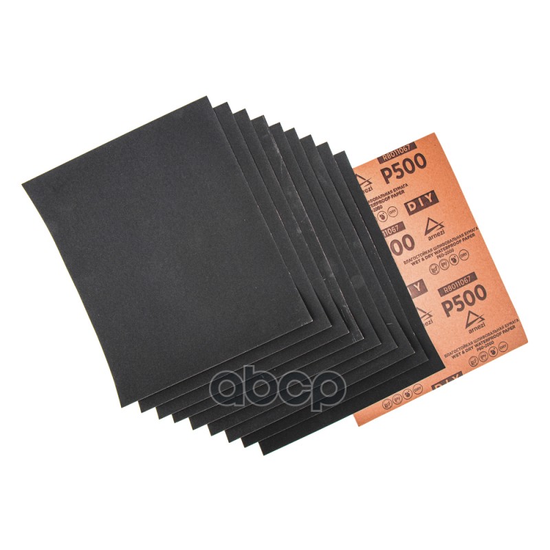 Бумага наждачная водостойкая 230x280мм P500 DIY (10шт) ARNEZI R8011067