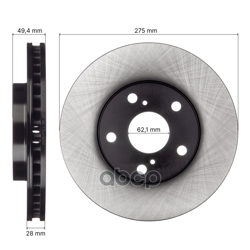 Диск тормозной передний AVANTECH 43512-06040/ 43512-06060/ 43512-33090