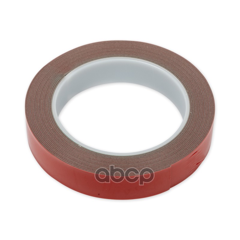 Лента липкая двусторонняя 0,8мм x 20мм x 5м акриловый, серый, в блистере