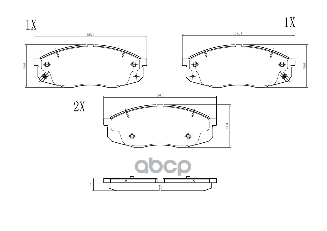 Колодки тормозные CHANGAN CS55 PLUS/CS75/CS85 COUPE 17- перед.(с против. пласт +