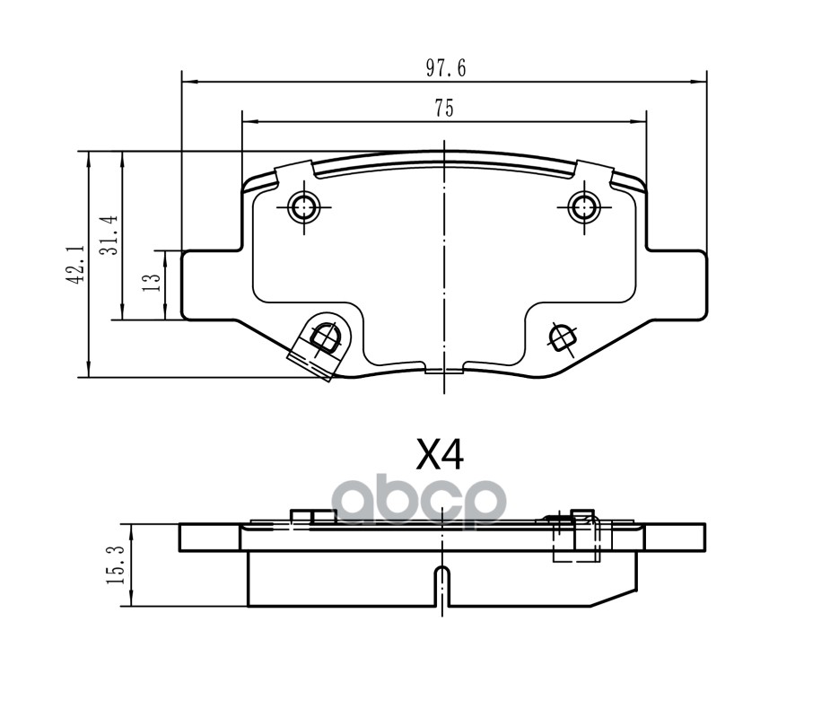 CN101 Колодки тормозные задние BARNETT