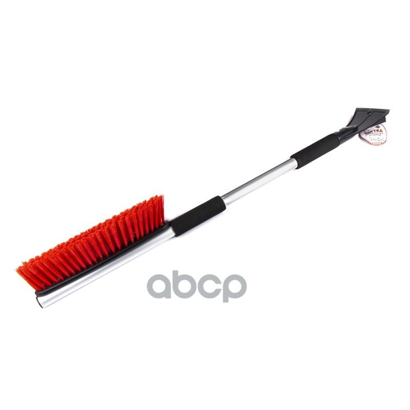 Щетка для очистки снега 84 см со скребком и мягкой ручкой