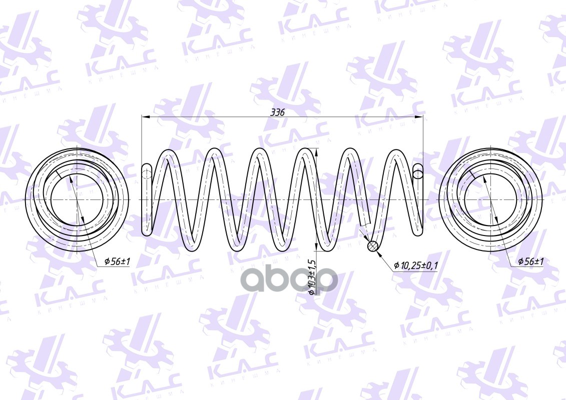 Пружина задней подвески PREMIUM для а/м VW POLOAudi A1