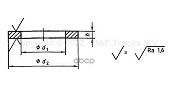 шайба сливной пробки  DAF