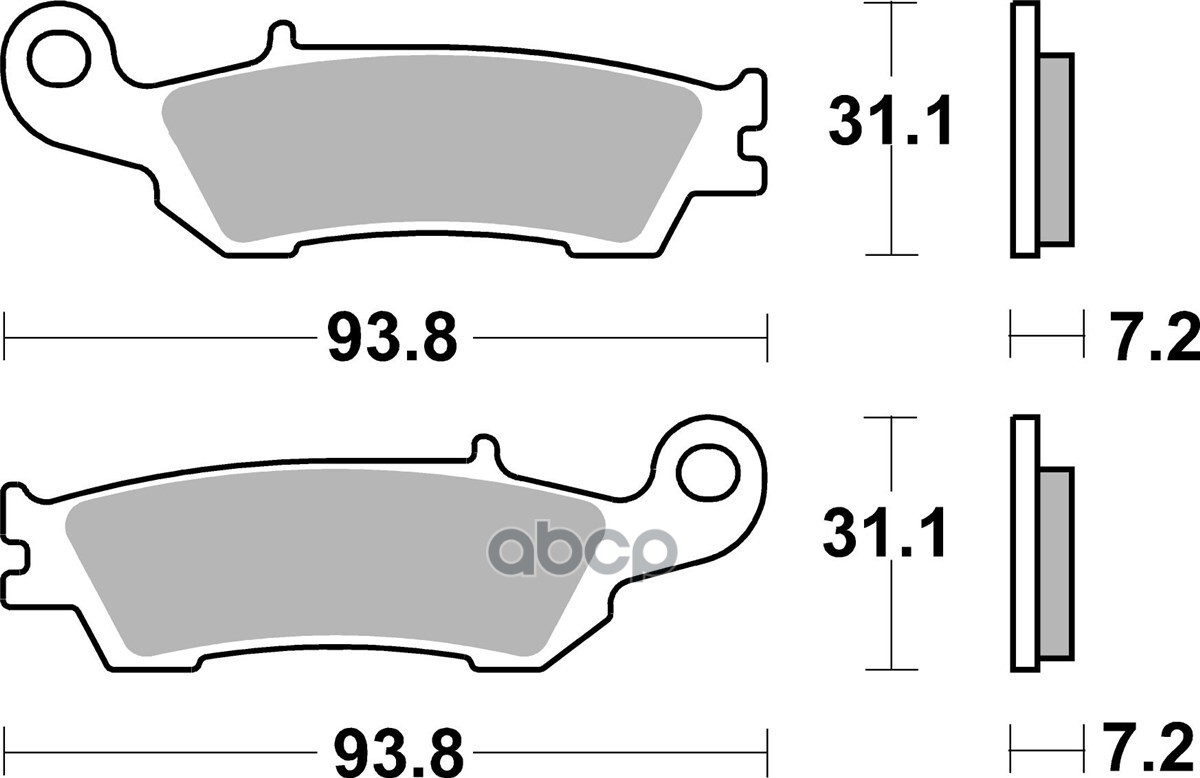 Колодки тормозные OFF-ROAD RACING YAMAHA WR F (2016-2021), YZ F (2007-2020) AP R