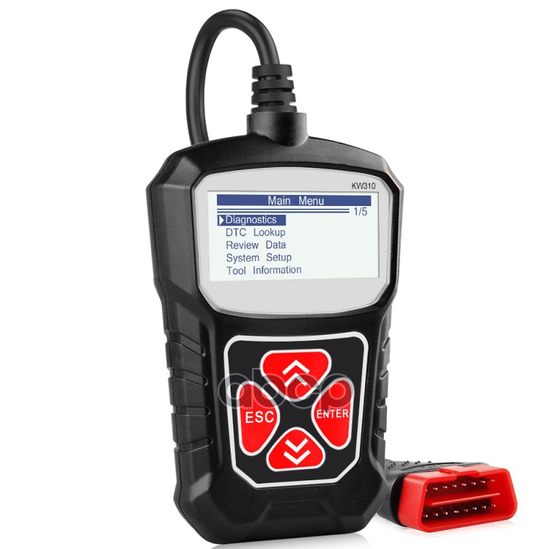 Автосканер Konnwei KW310 (ч/б экран, рус. язык, все протоколы)
