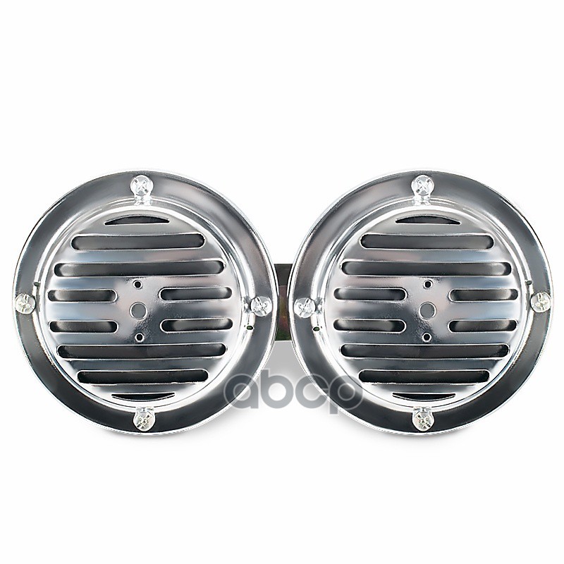 Сигнал звуковой 12 В (диски) 335/435Гц 90 мм хром AVS Electric 43305