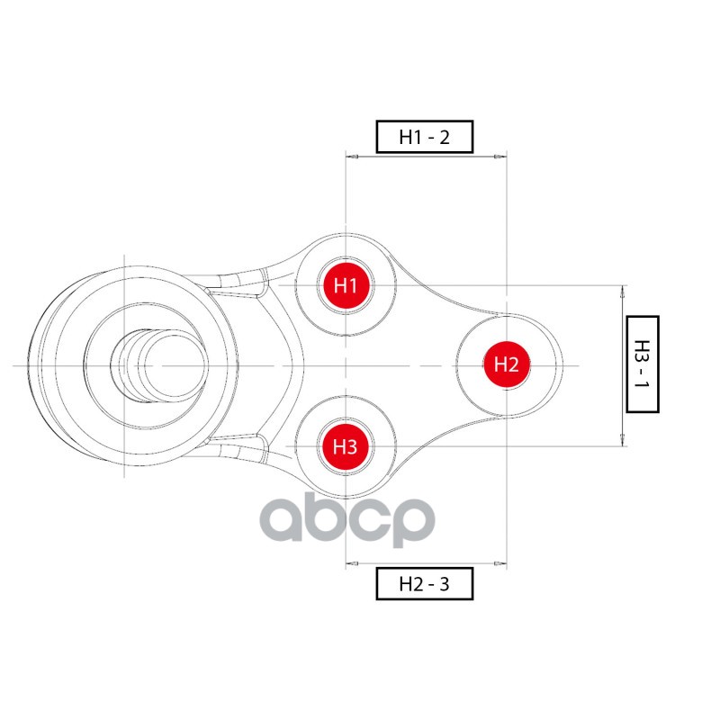 cb0069 Опора шаровая CHEVROLET Cobalt / HHR / PONTIAC G5 2005 - 2010
