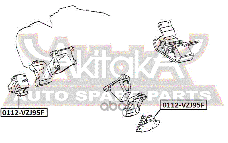 ПОДУШКА ДВИГАТЕЛЯ ПЕРЕДНЯЯ 5VZFE