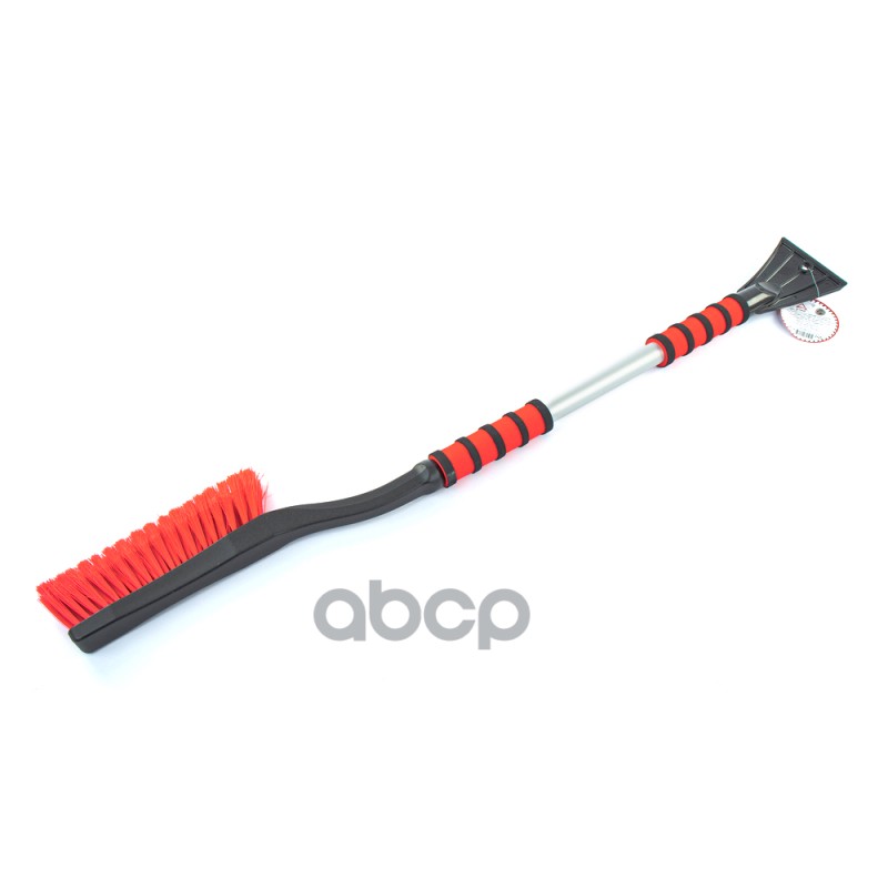 Щетка для очистки снега 90 см со скребком и мягкой ручкой