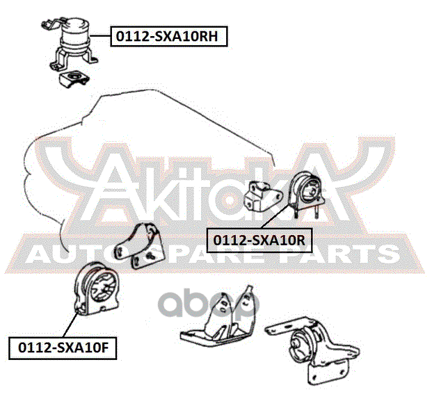 ПОДУШКА ДВИГАТЕЛЯ ПЕРЕДНЯЯ AT