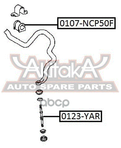 Втулка переднего стабилизатора d22 TOYOTA PROBOX/SUCCEED NCP51 2002-