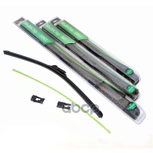 Щетка стеклоочистителя бескаркасная5in1 MultiClip 700mm 28 LEDO арт. 80116LWB