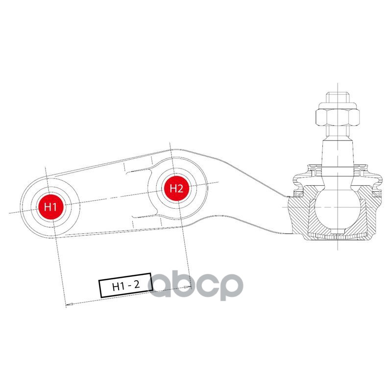 / CBHO-36 Опора шаровая | перед лев | NISSAN PRIMERA P10 RH
