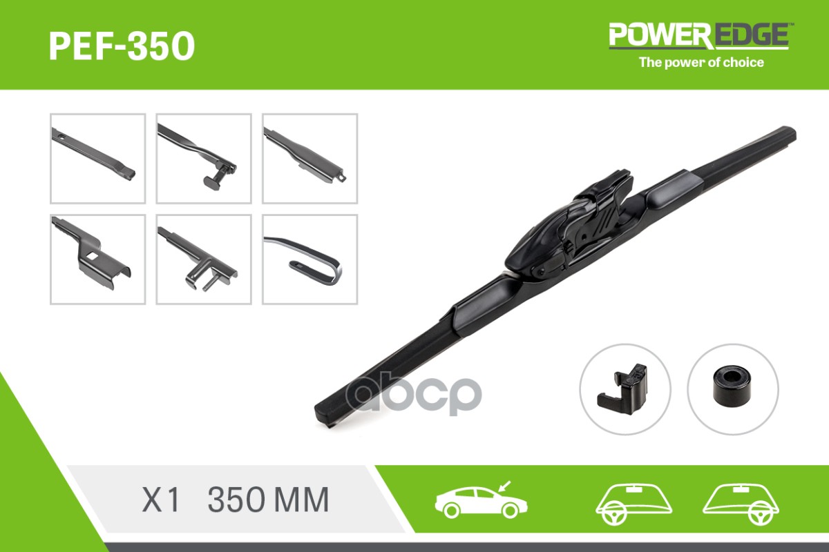 Pef-350 Щётка Стеклоочистетеля Multi Connect Flat Blade 350Mm PowerEdge арт. PEF350