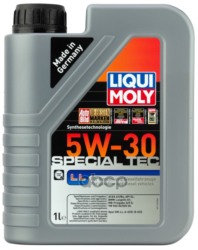 LIQUI MOLY Liquimoly 5W30 Special Tec Ll (1L) Масло Моторное! Синт.  Api Sl/Cf, Acea A3/B4
