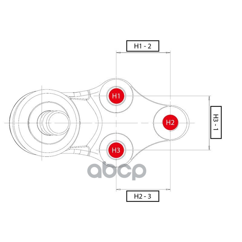 Шаровая опора перед низ L/R (старый арт. CBKK-6) KIA Besta 92-00 , Bongo, K2500 , K2700, K-series 03-06