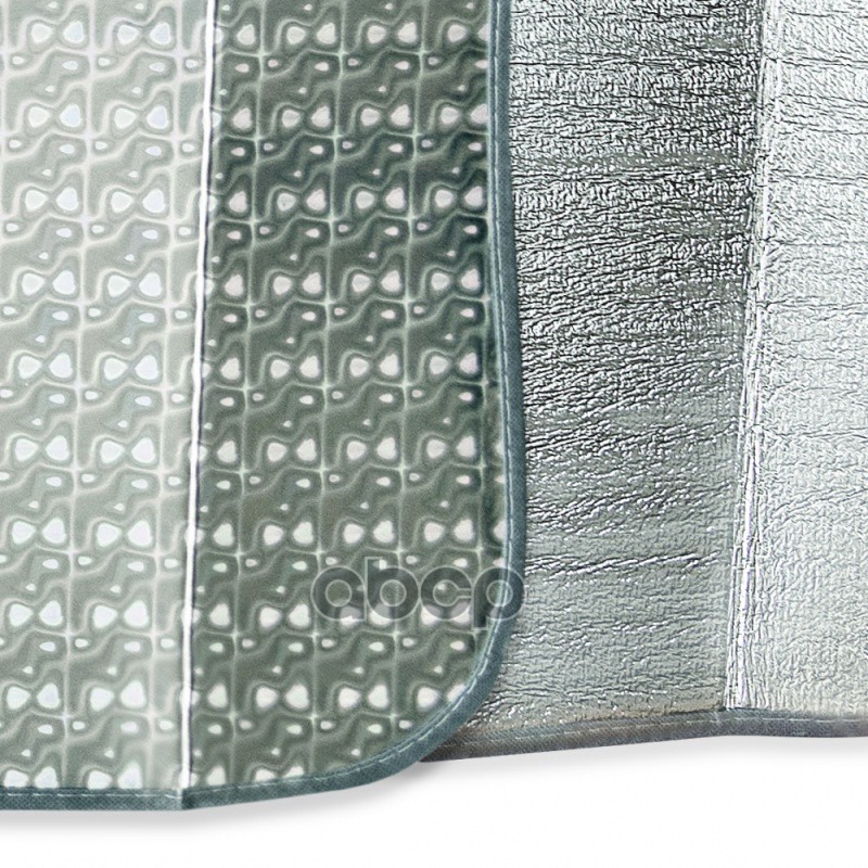 Шторка на лобовое стекло серебро 145 х 70 см гармошка AVS Laser 43098