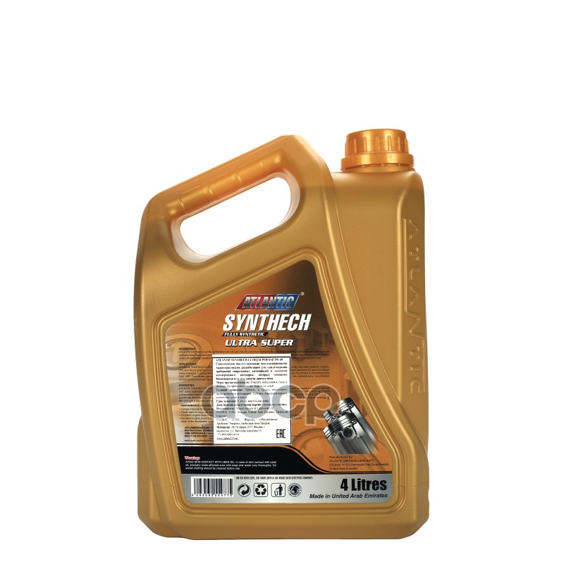 Масло моторное 5W40 ATLANTIC SUPER SYNTHECH API SN CF (4л)