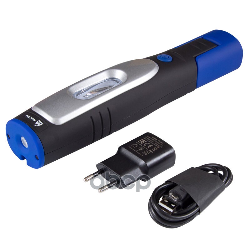 фонарь светодиодный шарнирный, магнит, 7+1 элемент, Li-Ion, 3.7В