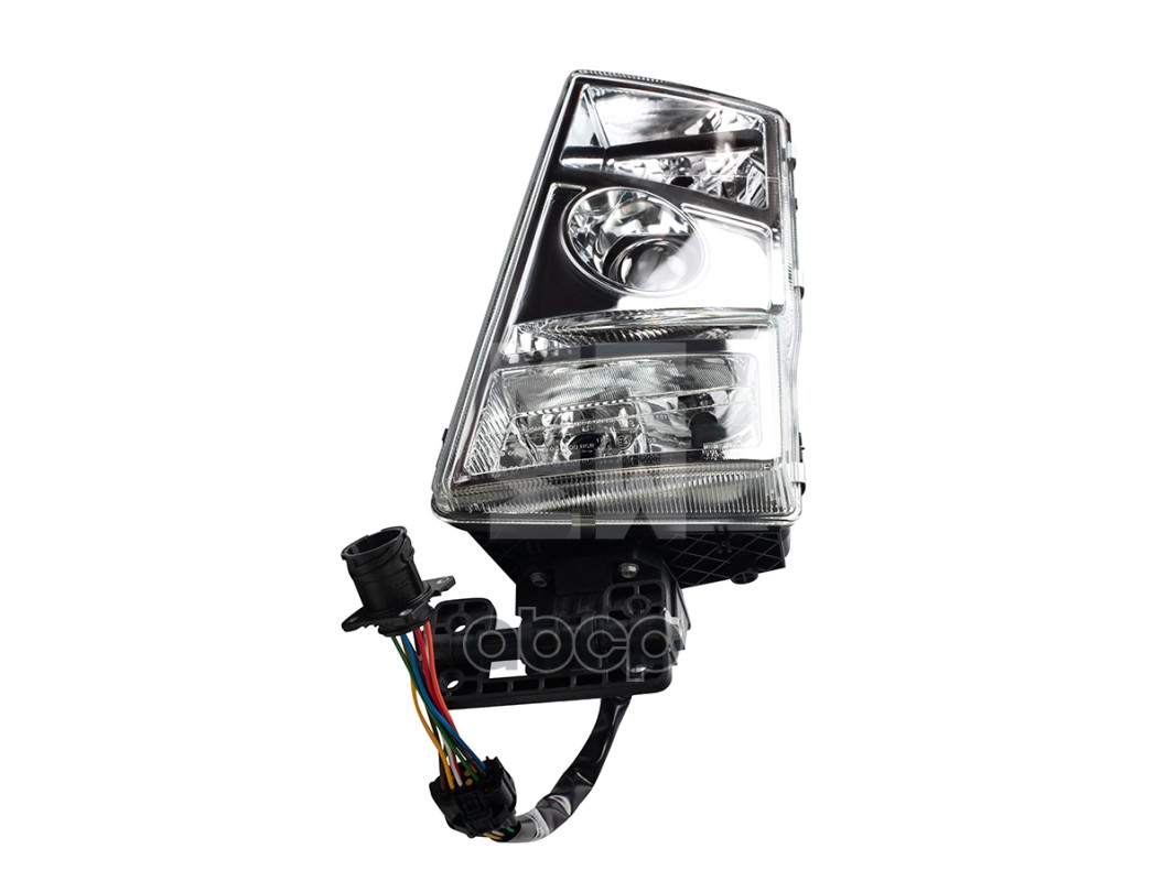 фара левая прямоуг/кругл.разъем H7 с ручн коррекц Volvo FH/FM 02->