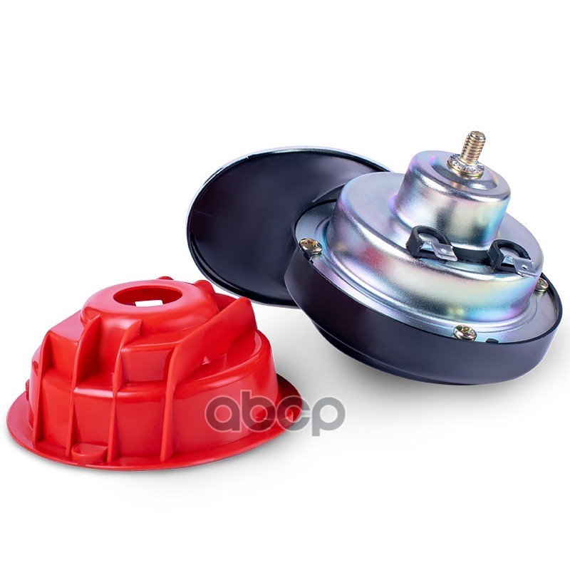 Сигнал звуковой 12 В (улитки) 410/510Гц 90 мм хром/красный AVS 43311