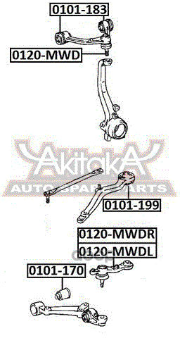 ОПОРА ШАРОВАЯ ПЕРЕДНЕГО ВЕРХНЕГО РЫЧАГА