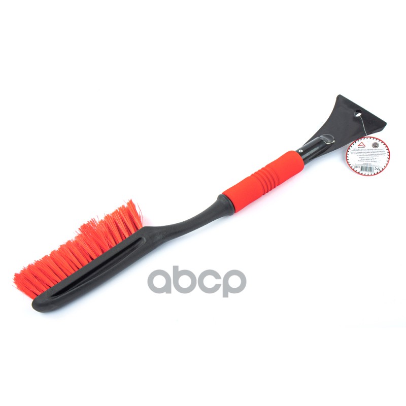 Щетка для очистки снега 60 см со скребком и мягкой ручкой