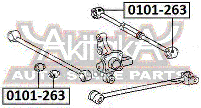 Сайлентблок задней поперечной тяги TOYOTA Carina ED ST200 1993-1998