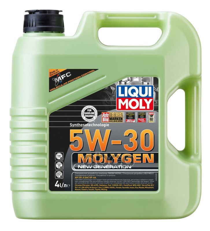 LIQUI MOLY Liquimoly 5W30 Molygen New Generation (4L) Масло Моторное !Синт Api Sn, Ilsac Gf-5