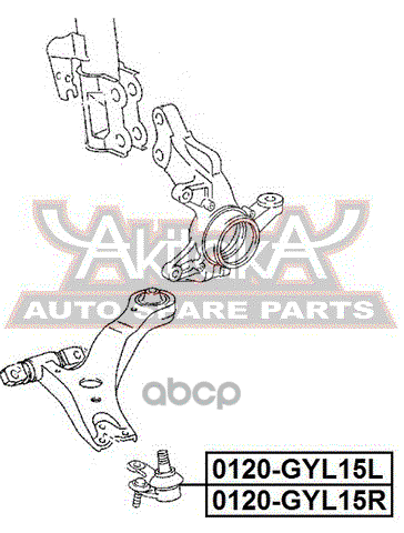 ШАРОВАЯ ОПОРА НИЖНЯЯ ЛЕВАЯ