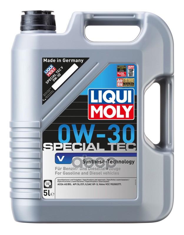 LIQUI MOLY Liquimoly0w30 Special Tec V(Leichtlauf Special V)(5L) Масло Мотор!Синapi Sl/Cf,Acea A5/B5,Ilsac Gf3