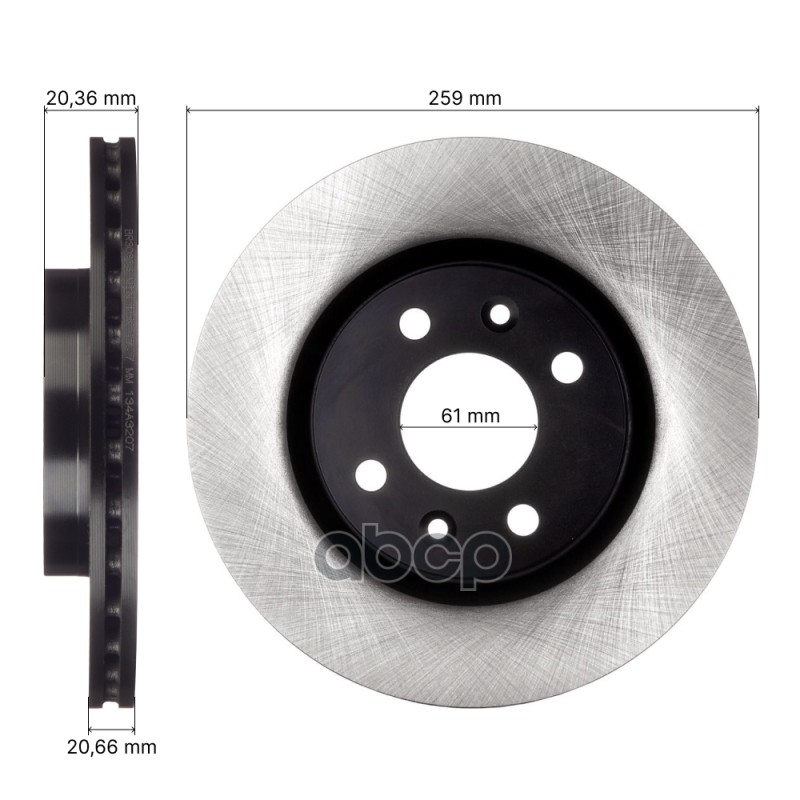 Диск тормозной передний AVANTECH 4020600QAA/ 6001548578/ 7700780892/ 7700813549/ 7700842131/ 7701204304/ 7701204828/ 7701205653/ 7701206339/ 8201464598