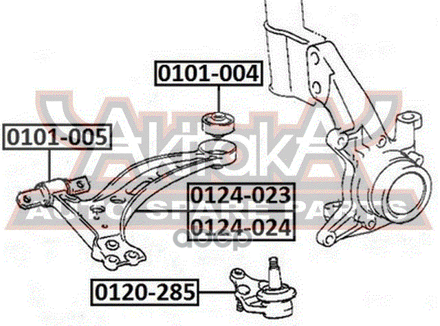Сайлентблок переднего рычага задний LEXUS ES300 MCV10/VCV10 1991-1996