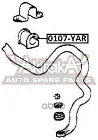 Втулка переднего стабилизатора d25 TOYOTA VITZ NCP10/SCP10 1999-2005