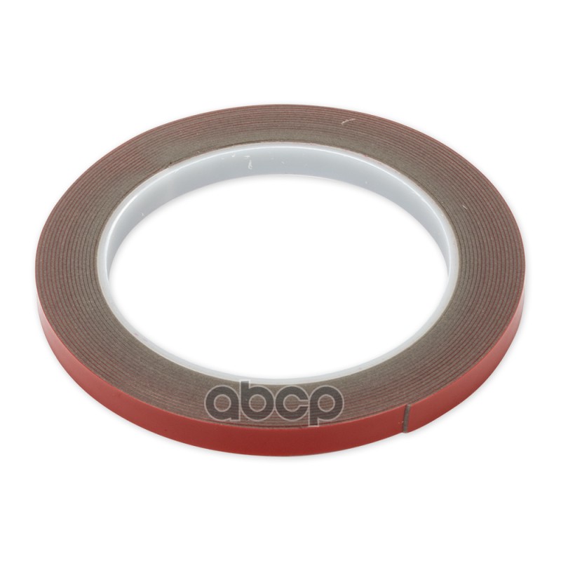 Лента липкая двусторонняя 0,8мм x 8мм x 5м акриловый, серый, в блистере