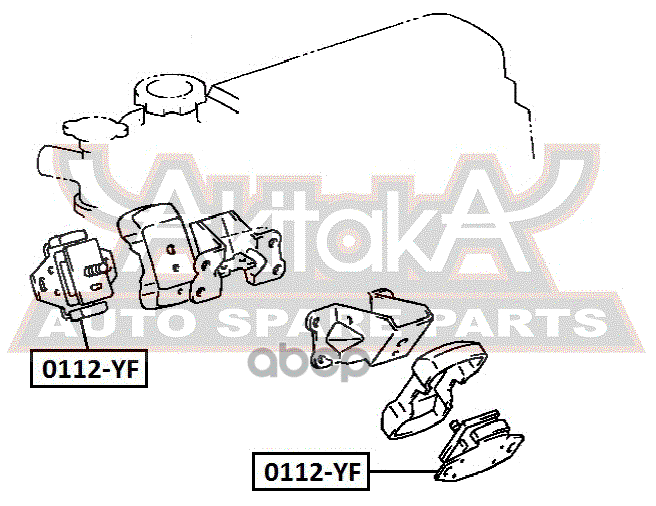ПОДУШКА ДВИГАТЕЛЯ ПЕРЕДНЯЯ 2Y/3Y/4Y