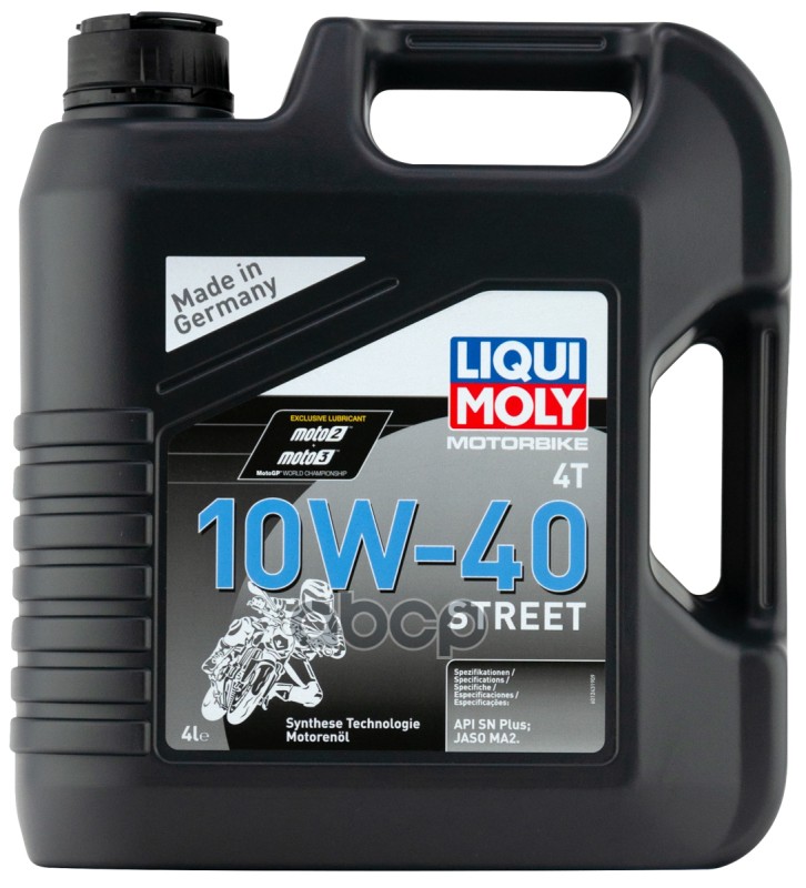 Liquimoly 10W40 Motorbike 4T Street (4L) Масло Моторное! Hc-Синт Api Sl LIQUI MOLY арт. 1243