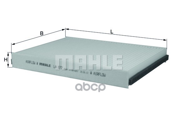 Фильтр салона MERCEDES W166 2011=> Mahle/Knecht арт. LA877