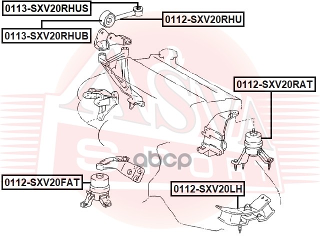 ПОДУШКА ДВИГАТЕЛЯ ЛЕВАЯ AT