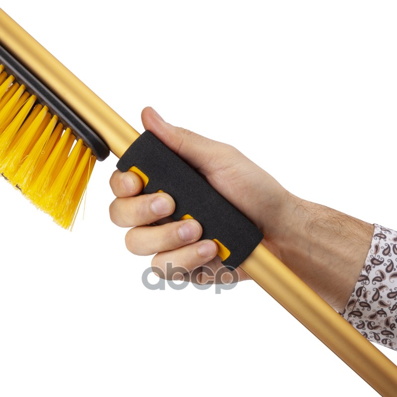 Щетка со скребком 84см черно-желтая DSV