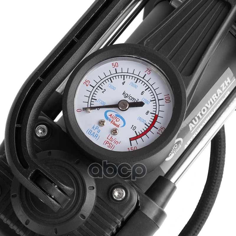 Компрессор двухцилиндровый 75 л/мин с манометром, пневматический спиральный шлан