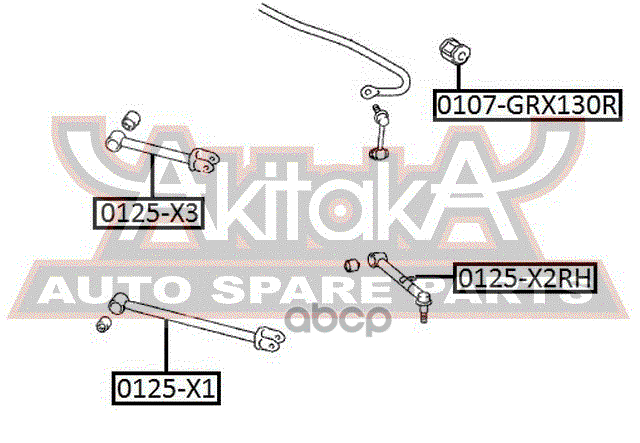 Втулка заднего стабилизатора (d14.5) LEXUS GS430 05-11 / IS200d-350 05->