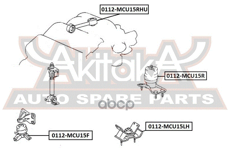 Подушка двигателя МТ | лев |