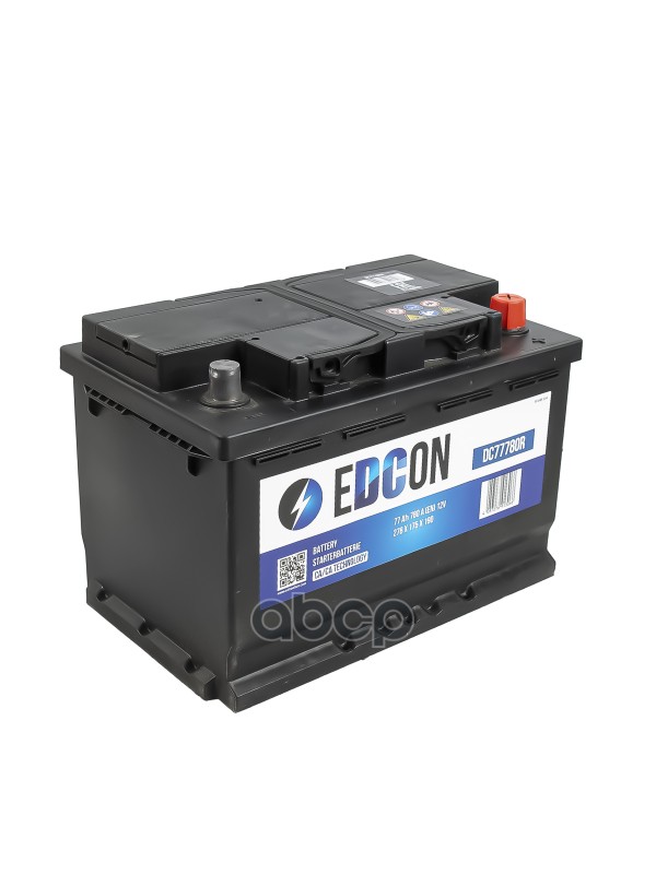 Аккумуляторная Батарея! Евро 77Ah 780A 278/175/190 EDCON арт. DC77780R
