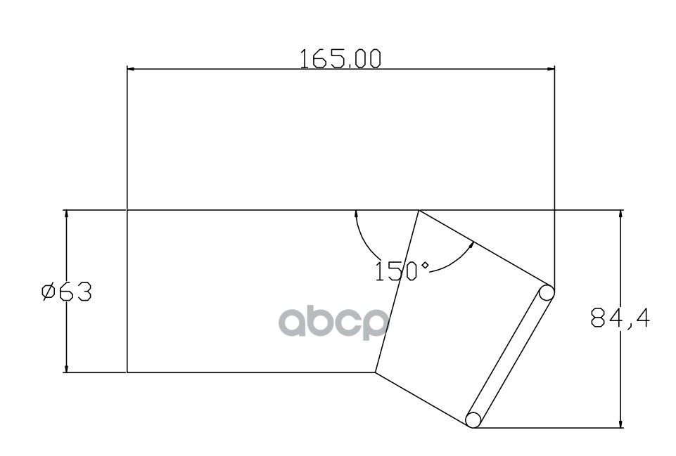 Насадка на глушитель 63х165 мм ARNEZI A0701023 Насадка на глушитель 63х165 мм ARNEZI A0701023