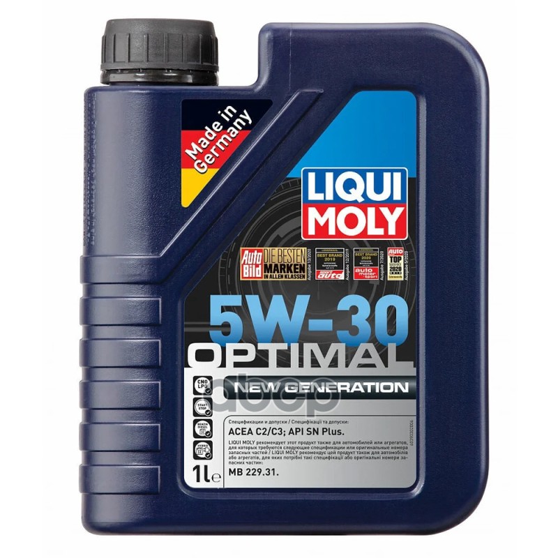 LIQUI MOLY Liqui Moly Optimal New Generation 5W30 (1L) Масло Моторное! Синт Api Sn Plus, Acea C2/C3