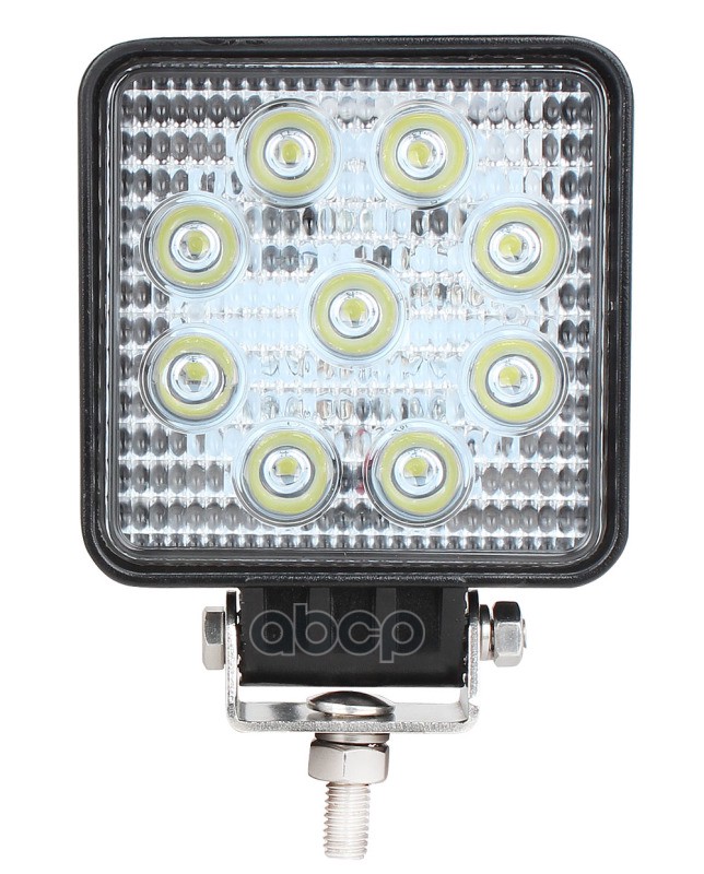 Светодиодная фара WL-132F (ближн. свет, кв. мет. корп. 9 LED по кругу, 27W)